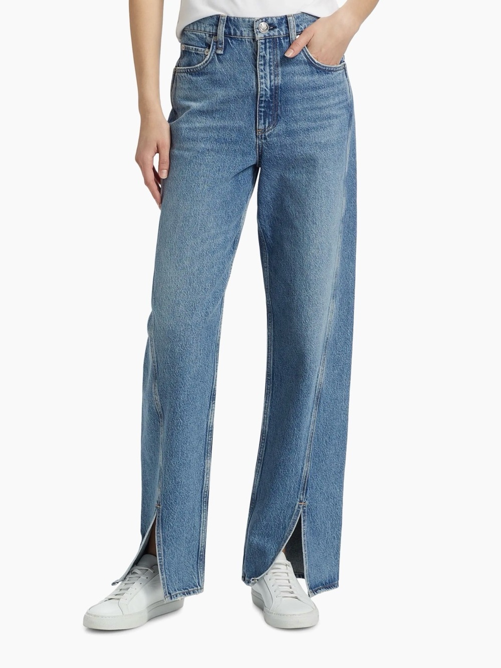 rag & bone Shea High-Rise Relaxed Straight Jeans - Picture 2 of 12